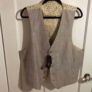 Black Brown 1826 Men's Beige Waistcoat Vest